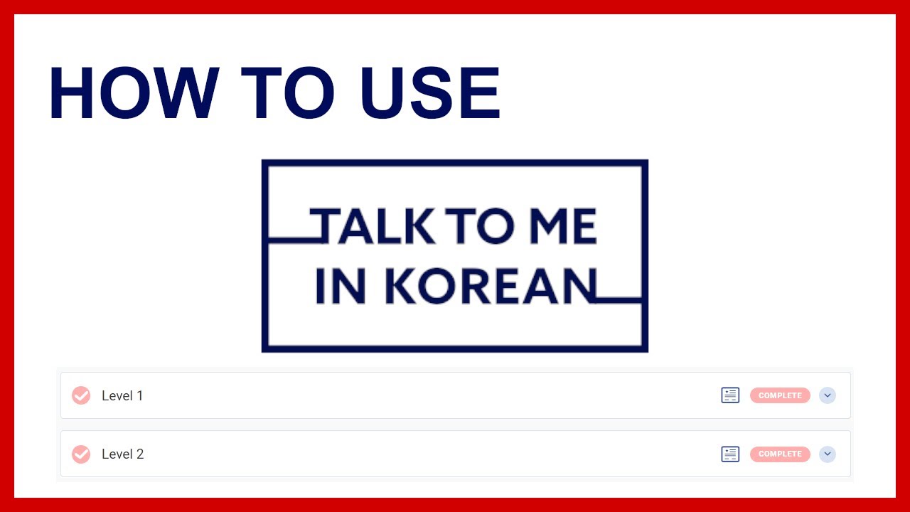 How To Use Talk to Me in Korean (TTMIK) Effectively | Finish Korean