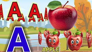 A for apple l abc kids nursery rhymes l abcd abcd l abc phonics song  #kidssong #abcd