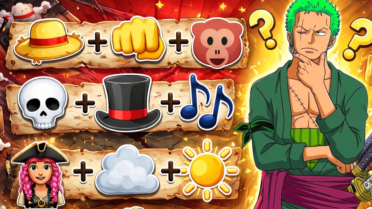 ONE PIECE EMOJI QUIZ 🏴‍☠️ | Guess 50 Characters (Easy → IMPOSSIBLE!) 🔥