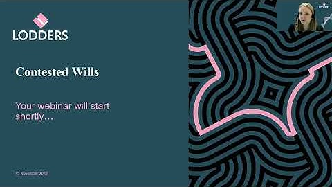 Webinar: Contested wills