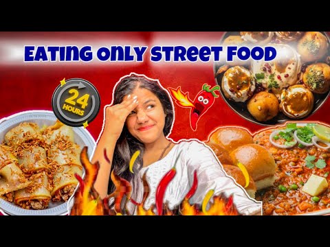 Eating Only Street Food For 24 Hours challenge: Kamla Nagar Edition | Living On Rs 500 For 24 Hours