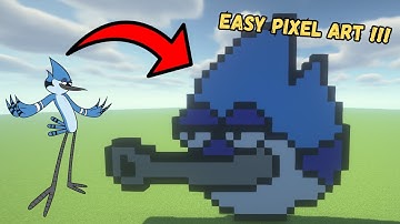 Minecraft: MORDECAI Pixel Art (Tutorial)