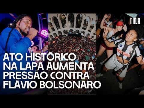 🔥Samba artists and carnival blocks pack Lapa, joining forces against the return of Bolsonarism🔥