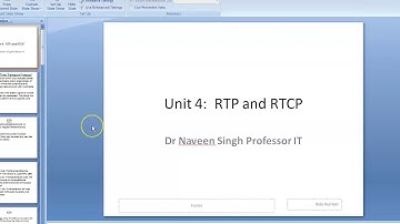 MCA 4th Sem, Unit-4 | Computer Network | Video-7 RTP and RTCP | Dr.Naveen Director (IT)