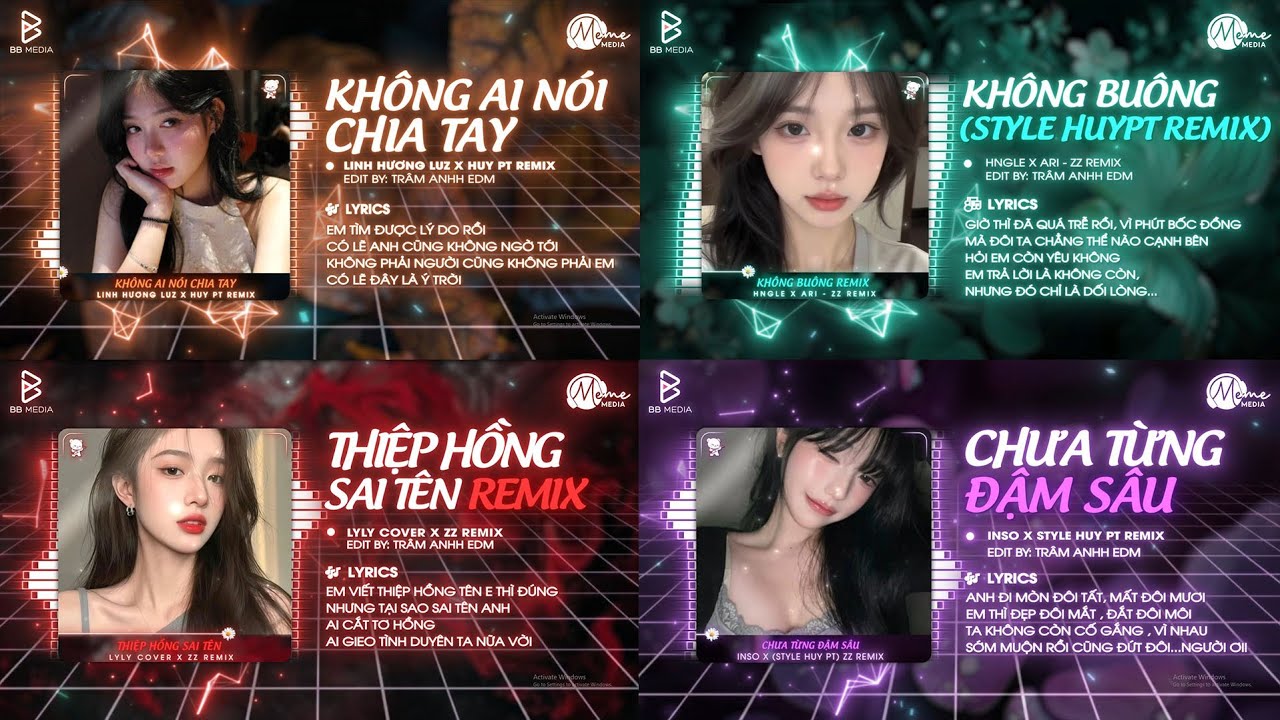 Không Ai Nói Chia Tay x Không Buông x Style Huy PT Remix ♫ Full Lyrics Remix Hot TikTok🍹