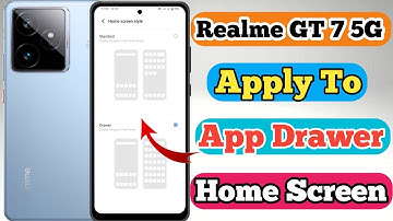 Realme GT 7 5g App Drawer Setting Kaise On Kare // How To App Drawer Setting On Realme GT 7 5g