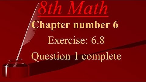 8th class math | exercise 6.8 | Q no 1 complete,  Factorization, Simultaneous Equations