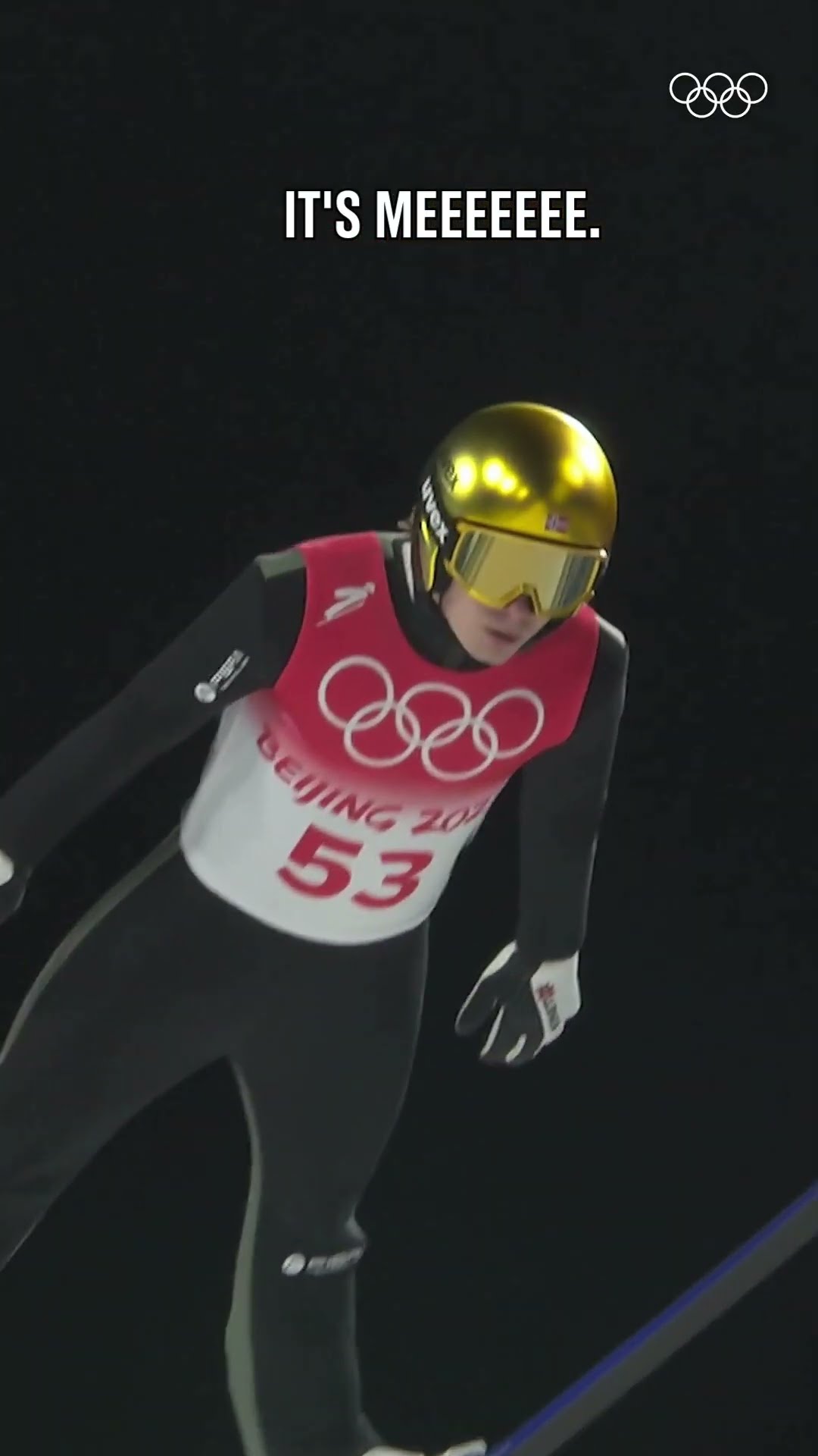 POV: You are indeed defying gravity. ? #Olympics #WinterSports #Wicked #SkiJumping