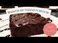 Brownie sin harina ni azúcar apto diabéticos y celíacos