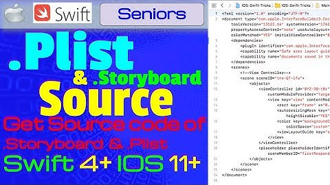 IOS 11+, Swift 4+, Seniors, Tricks: How edit the Source code of main Storyboard or info Plist