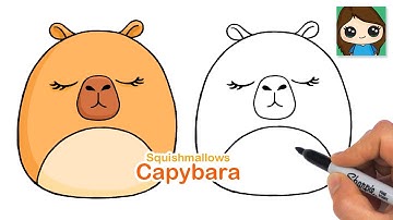 How to Draw a Capybara | Squishmallows