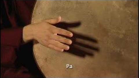 Frame drum Instruction - lap-style