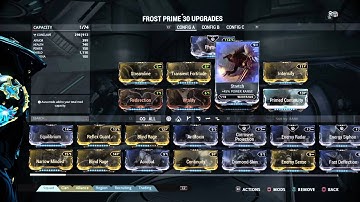 Frost prime mod build Warframe