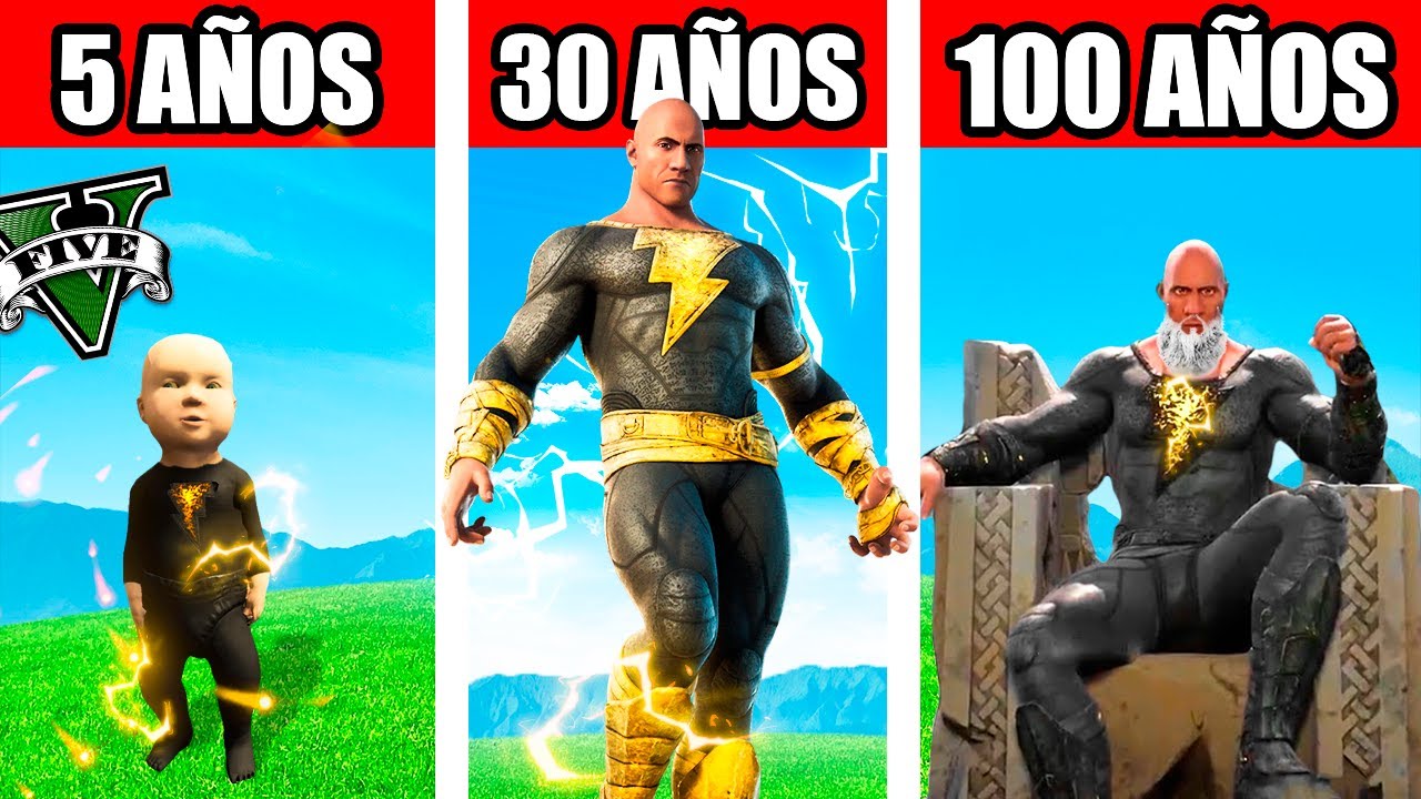 SOBREVIVÍ 100 AÑOS como BLACK ADAM en GTA 5!