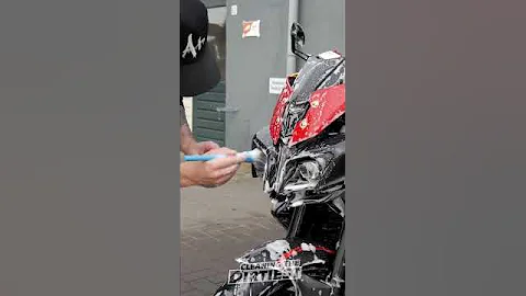 Cleaning Dirty Custom Yamaha MT-10 Motorcycle In 60 Seconds! 🔥 [ASMR]