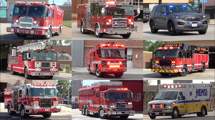 Fire Trucks Police & EMS Responding Compilation: Best of 2022 Part II July-December