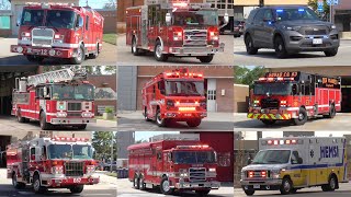 Fire Trucks Police & EMS Responding Compilation: Best of 2022 Part II July-December