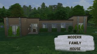 Modern Family House || The Sims 4 Speed Build