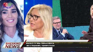 Ascolti tv ieri: crollo Resta  me e Verissimo, trionfo Fazio