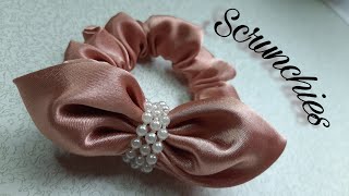 SCRUNCHIES súper fácil/ super easy SCRUNCHIES