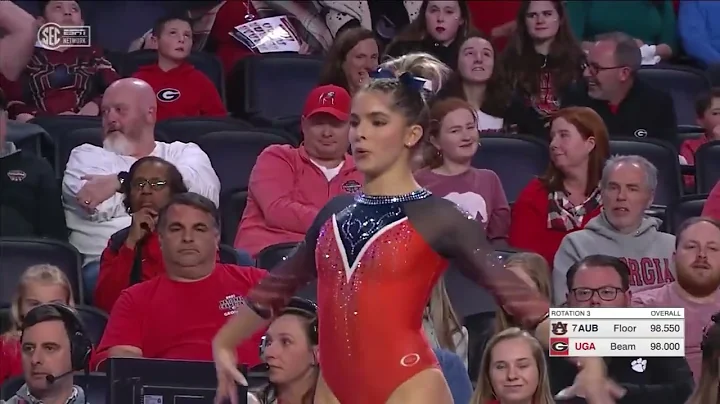 Sara Hubbard (Auburn) Floor 2022 @ Georgia 9.800
