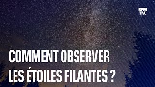 Comment observer la pluie d'étoiles filantes des Perséides, qui aura lieu la nuit du 12 août?