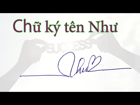 Video Ký tên Như đẹp nhất | Chữ ký theo tên Như | Chữ ký đẹp - youtube
