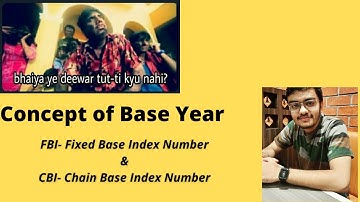 What is Base year in Index Number?| Concept of Base year & Current Year | CBI & FBI
