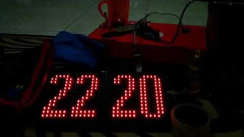 Jam waktu sholat dengan arduino #ledmatrix #jamdigital # p10 # arduino #jws