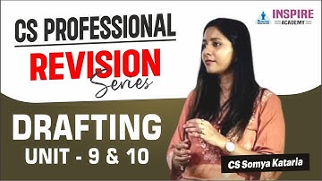 CS Professional Drafting | Lec 7 | Revision series | CS Somya Kataria