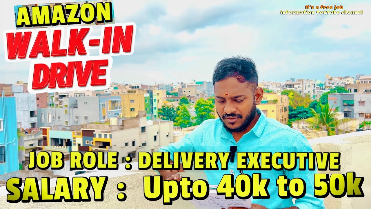 Urgent Hiring Job Position Delivery Executive in Amazon Company || 