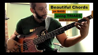 Beautiful Chords on BASS using TRIADS