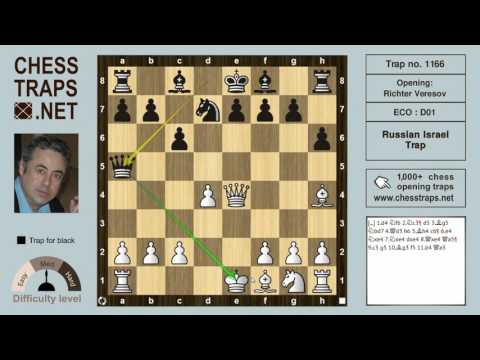 Chess Trap no. 1166: Richter Veresov - Russian Israel Trap (chesstraps.net)