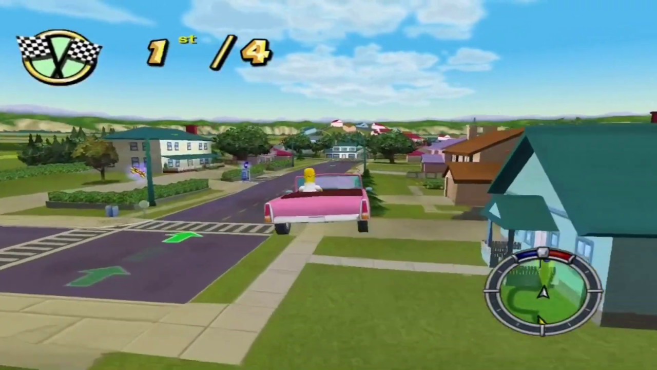 The Simpsons Hit and Run - Level 1 Races - YouTube
