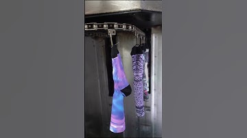 Polyester socks from printing to packaging#shorts #funny #short