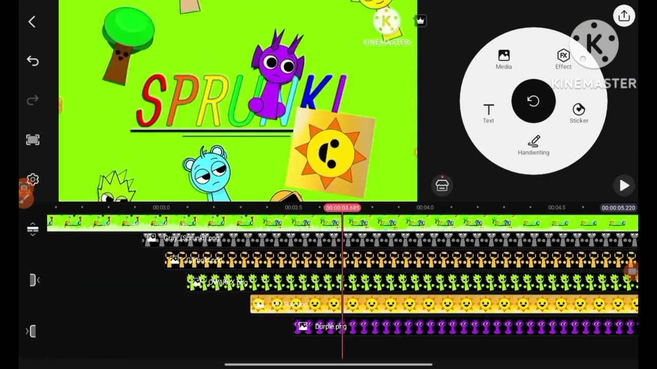 Sprunki Logo (GameToons Version) KineMaster Speedrun X4 Speed