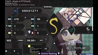 Download Lagu [Osu!] ClariS - Anata ni FIT [Hard] +DT 99,86% 1x100 155pp MP3
