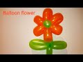 How to make easy balloon flower # ఈజీగా బెలూన్ ఫ్లవర్ # balloon flower with modelling balloon
