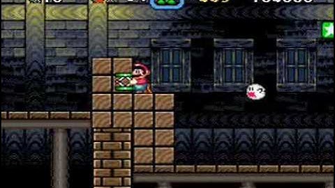 Super Mario World Custom Level- Scary House 1
