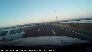 Dash-cam Dumbarton bridge
