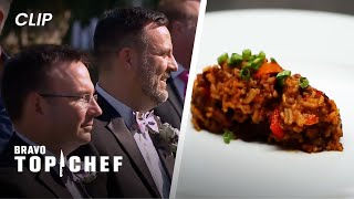 Art smith, the acclaimed chef and restaurateur who was once oprah
winfrey's personal chef, invites chef'testants to cater for a mass gay
wedding. #topche...