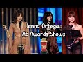 Jenna Ortega presenting and receiving awards at Awards Shows