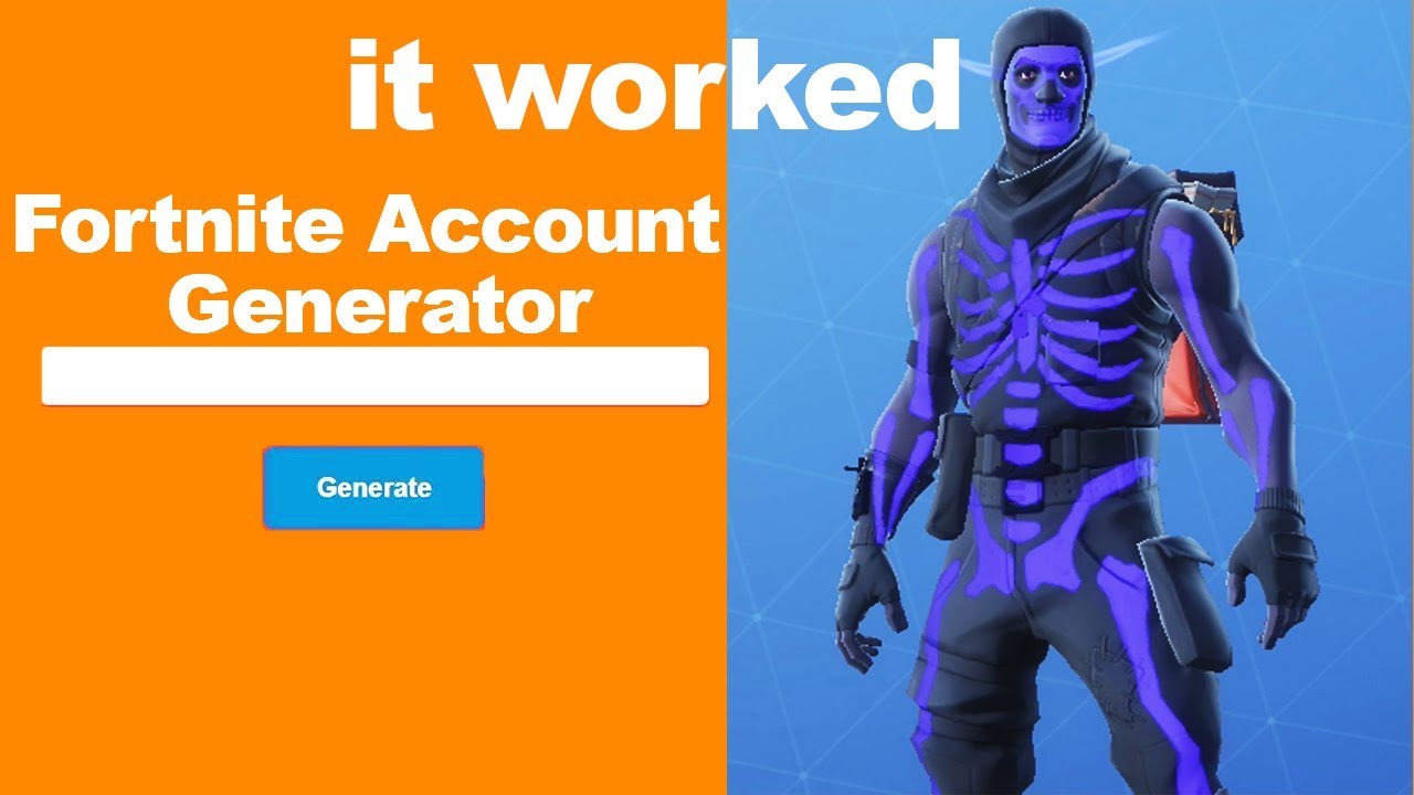 i used a new fortnite account generator and got this - fortnite account generator working