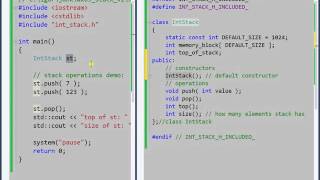 Week 08 C++ class stack using int array Part 4 Week 08 C Class Stack Using Int Array Part 2