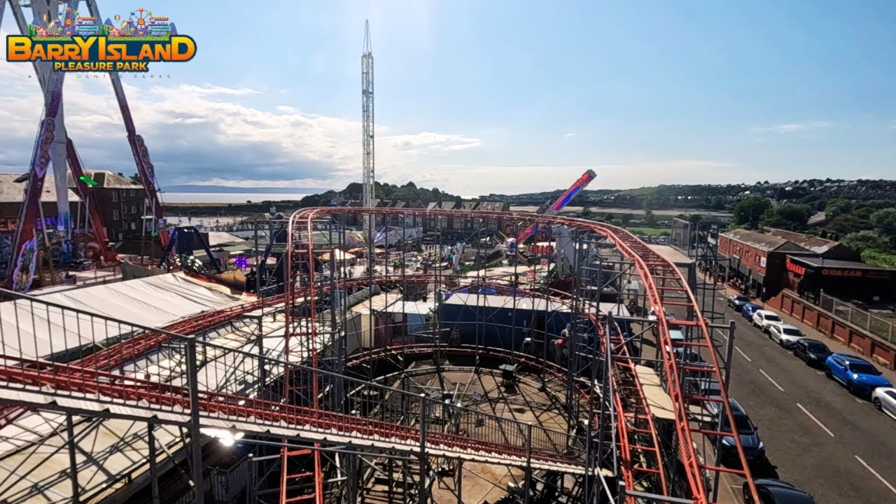 Barry Beach Rides Cyclone on ride POV Barry island Pleasure park - YouTube
