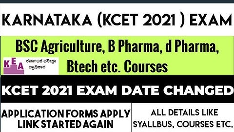 KARNATAKA ( KCET 2021 ) APPLICATION FORMS 2021 STARTED AGAIN 🔥| Other states student can apply?