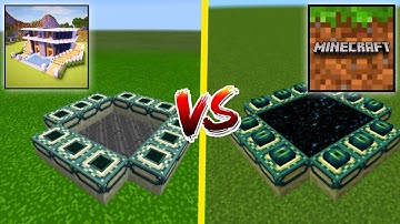 Minecraft vs Craft World: Master Building Block Game 3D - END PORTAL & NETHER PORTAL