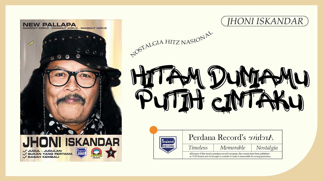 Jhoni Iskandar ft New Pallapa - Hitam Duniamu Putih Cintaku (Official Music Video)