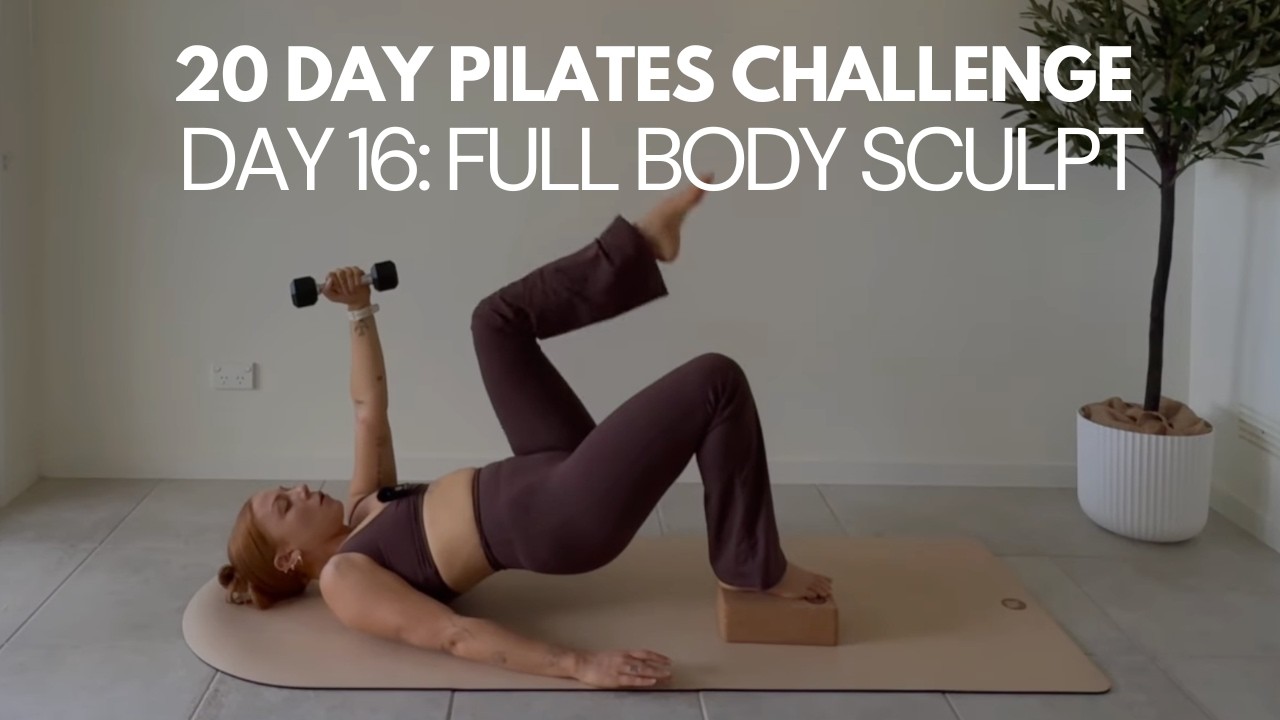 DAY 16 | 20 DAY PILATES CHALLENGE | FULL BODY | Ankle Weights ...