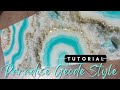 Geode Resin Art Tutorial 💫 Resin Art Beginners ❤️ Geode Resin Wall Art With Druzy 🤍 Resin Tutorial